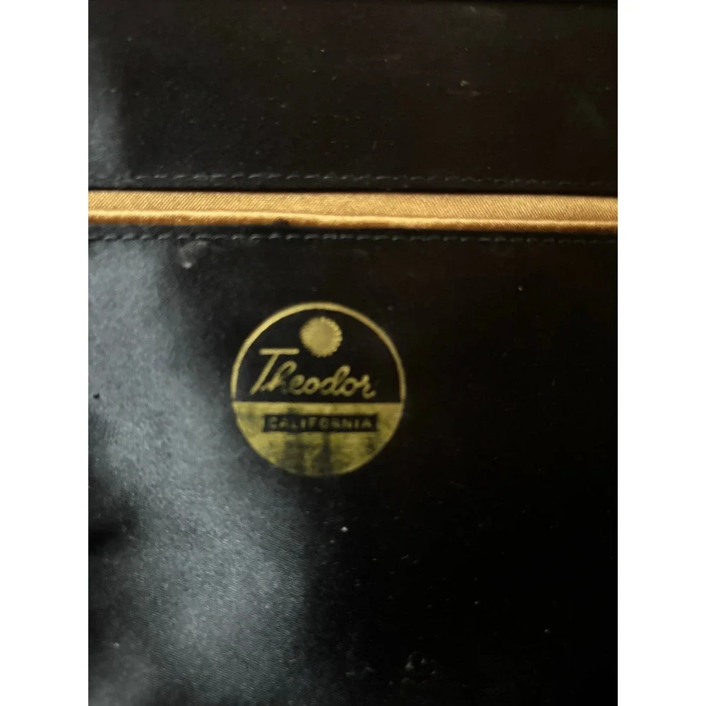 Vintage MCM Theodor of California Black Daytime Pocketbook/Purse, EUC